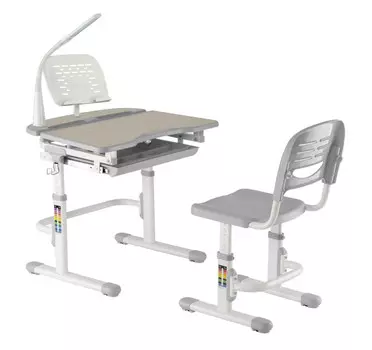 FunDesk Комплект парта + стул трансформеры с лампой и подставкой Sorriso