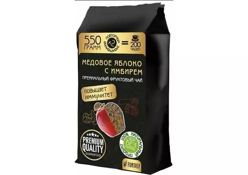Funtasy Фруктовый чай Медовое яблоко с имбирем Премиум 550 г