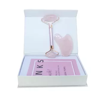 Funtasy Роликовый массажер и скребок Гуаша для лица F-YS804