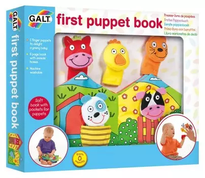 Galt Развивающая книжка с пальчиковыми животными Первые животные