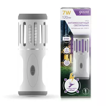 Gauss Антимоскитный светильник Mosquito 7 Вт 3AA
