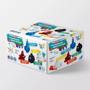 Genio Kids Набор для выращивания кристаллов Коллекция кристаллов 4 в 1