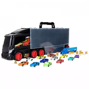 Givito Набор машинка Мой город (Автовоз-кейс 60 см с аксессуарами)