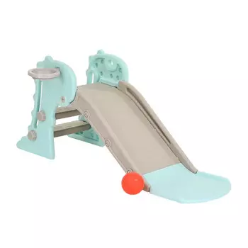 Горка Pituso с баскетбольным кольцом Веселый динозаврик