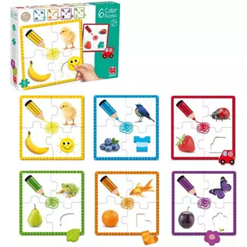 Goula 6 разноцветных пазлов