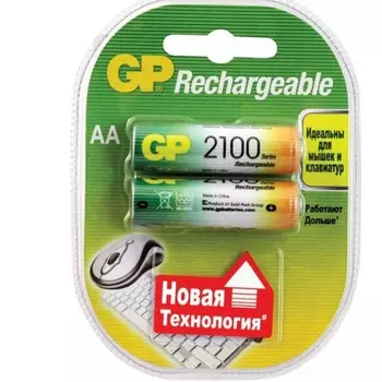 GP Аккумулятор AA (HR06) 2100mAh 2 шт.