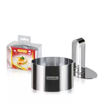 Guardini Форма кулинарная с прессом Food Ring Oval 9х5 см