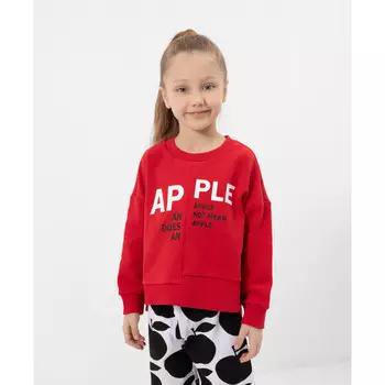 Gulliver Толстовка для девочки Яблоко 12201GMC1604