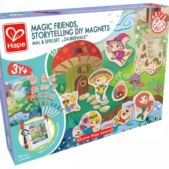 Hape Набор для творчества магниты-раскраски Магнитные персонажи