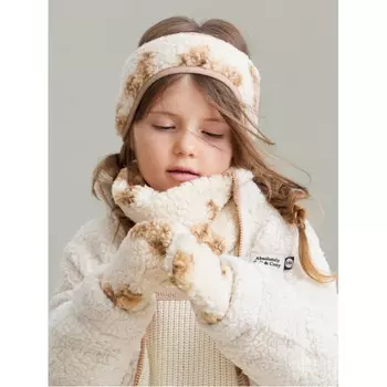 Happy Baby Комплект флисовый: повязка, снуд и варежки Мишки