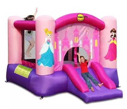 Happy Hop Надувной батут с горкой Принцесса 9201P