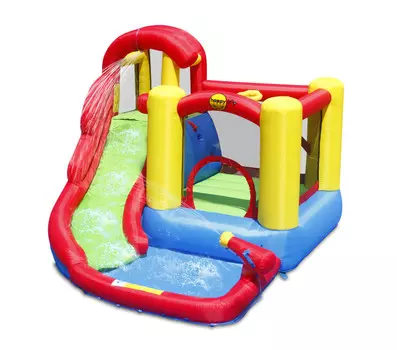 Happy Hop Надувной батут с горкой Прыжок и всплеск 2