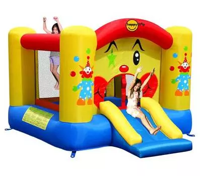 Happy Hop Надувной батут с горкой Забавный клоун 9201