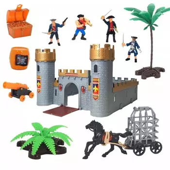 HK Industries Игровой набор Пираты, пиратский замок 0807-F9