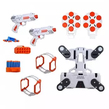 HK Industries Игровой набор Пистолет и станция с двумя парящими мишенями и музыкой