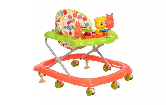 Ходунки BamBola Медвежонок с 7-ю пластиковыми колёсами 68x59x56 см
