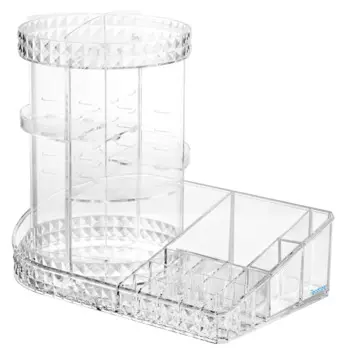 Homsu Вращающийся акриловый мульти-органайзер для косметики Diamond