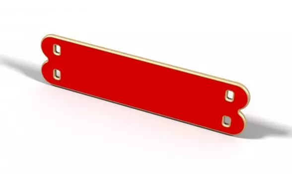 Hotenok Элемент для крыш и перекрытий с пазами для конструктора-трансформера Архитектор