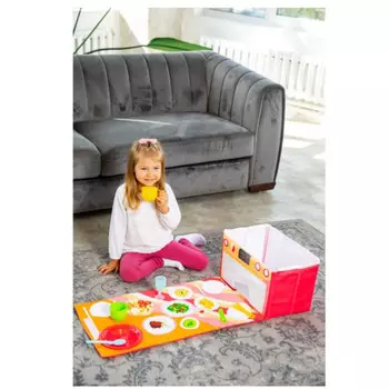 Hotenok Многофункциональная коробка для хранения с ковриком Играем в кухню