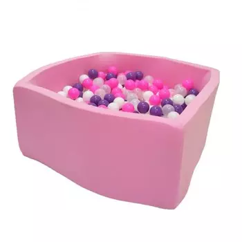 Hotenok Сухой Бассейн Фиолетовые пузыри Квадро 40 см с комплектом шаров 200 шт.