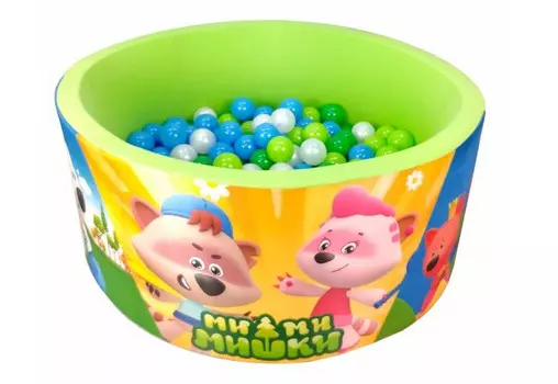 Hotenok Сухой бассейн МиМиМишки Летние забавы Салат с шариками 200 шт.