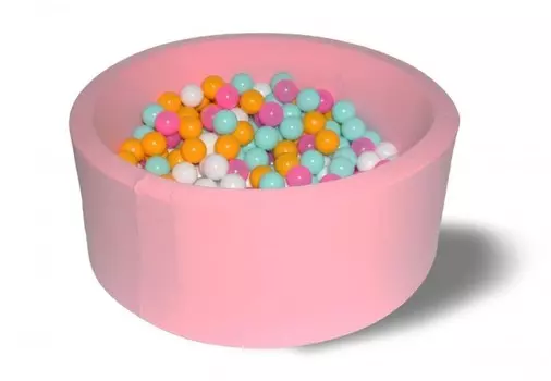 Hotenok Сухой бассейн Розовый цветок 40 см с комплектом шаров 200 шт.