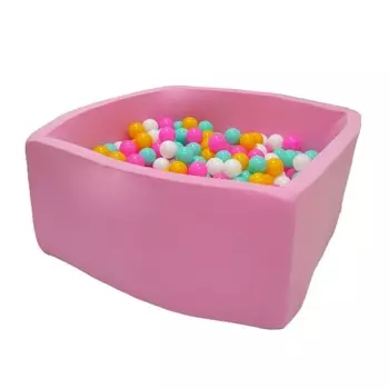Hotenok Сухой Бассейн Розовый цветок Квадро 40 см с комплектом шаров 200 шт.