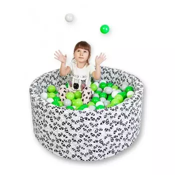 Hotenok Сухой игровой бассейн Пандовый лес 40 см с комплектом шаров 200 шт.