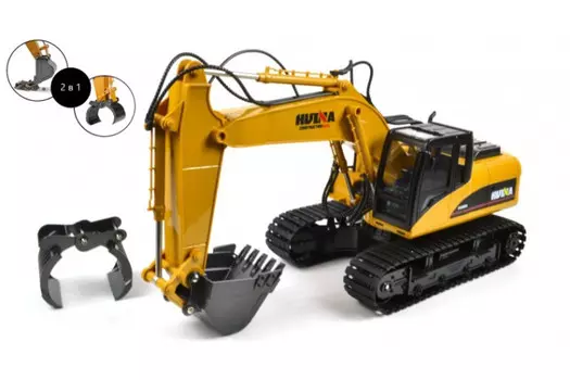 Hui Na Toys Радиоуправляемый экскаватор 2 в 1 1:14 2.4G