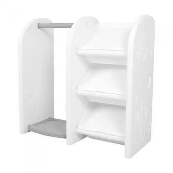 Ifam Стеллаж для игрушек Easy Doing со штангой для одежды