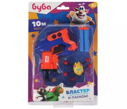 Играем вместе Бластер Буба с мягкими пулями и пауком