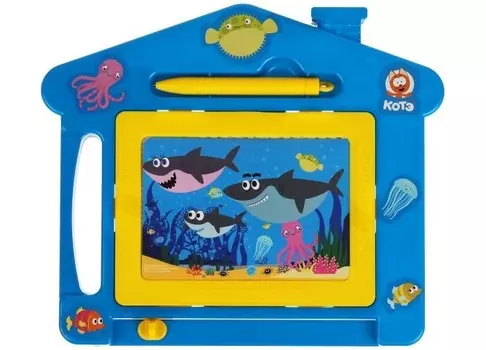 Играем вместе Доска для рисования магнитная Коте тв акуленок