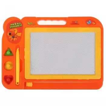 Играем вместе Доска для рисования Ми-ми-мишки магнитная 3 штампа