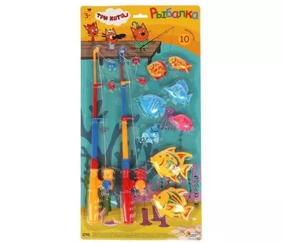 Играем вместе Игра рыбалка Три Кота магниты