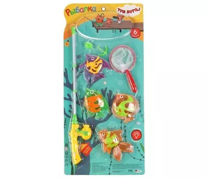 Играем вместе Игра рыбалка Три кота со световыми эффектами