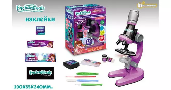 Играем вместе Игрушка опыты Энчантималс эксперименты микроскоп