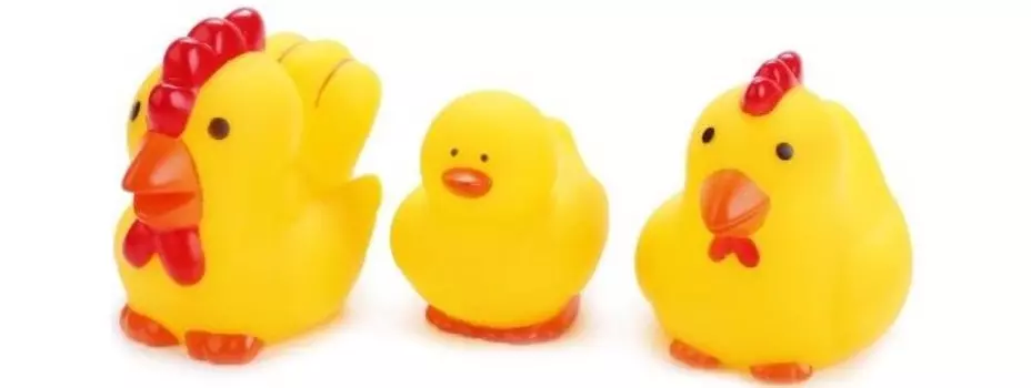 Играем вместе Игрушки для ванной Петух, курица, цыпленок