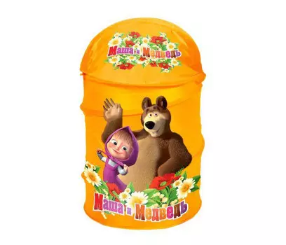 Играем вместе Корзина для игрушек Маша и медведь XDP-1792-R