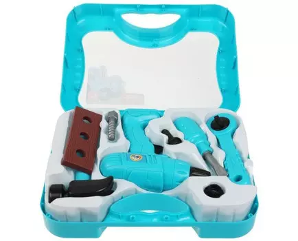 Играем вместе Набор инструментов в чемодане Синий трактор 1703K157-R