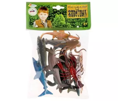 Играем вместе Набор из 12-ти морских животных 10 см