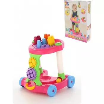 Ходунки Molto Каталка с конструктором (13 элементов)