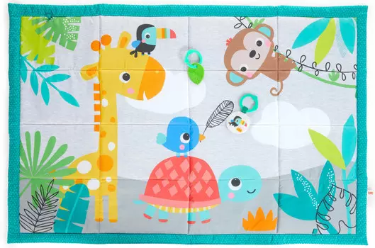 Игровой коврик Bright Starts развивающий Джунгли XL