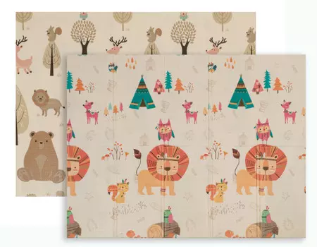Игровой коврик Forest kids Wild jungle and Friends 154х197х1 см (складной)