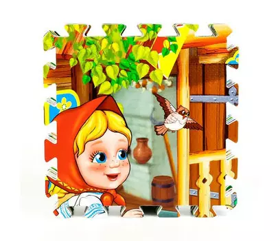 Игровой коврик Играем вместе Коврик-пазл три медведя 8 сегментов