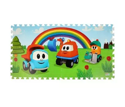 Игровой коврик Играем вместе пазл Грузовичок Лёва (8 сегментов)