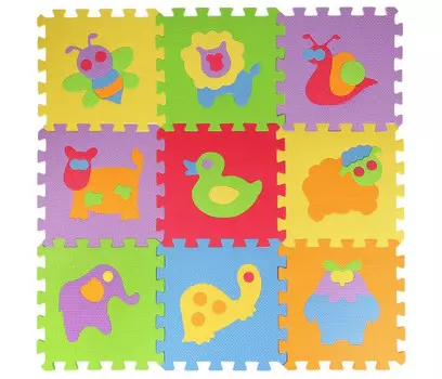 Игровой коврик Играем вместе пазл с животными