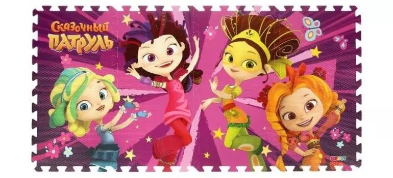 Игровой коврик Играем вместе пазл Сказочный патруль (8 частей)