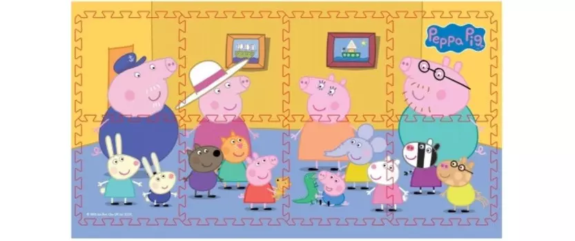 Игровой коврик Играем вместе пазл Свинка Пеппа (8 сегментов)