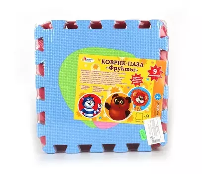 Игровой коврик Играем вместе Союзмультфильм с фруктами коврик-пазл