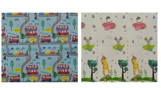 Игровой коврик T&G Жираф и Автобус